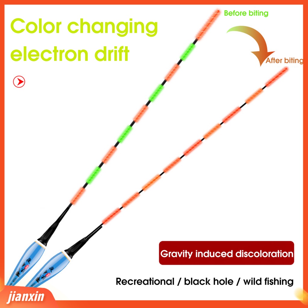 (In Stock) Pelampung Elektronik Perubahan Warna Mengurangi Kelelahan Visual Sepuluh Spesifikasi Gigitan Ikan Mengingatkan Elektron Pelampung Peralatan Memancing