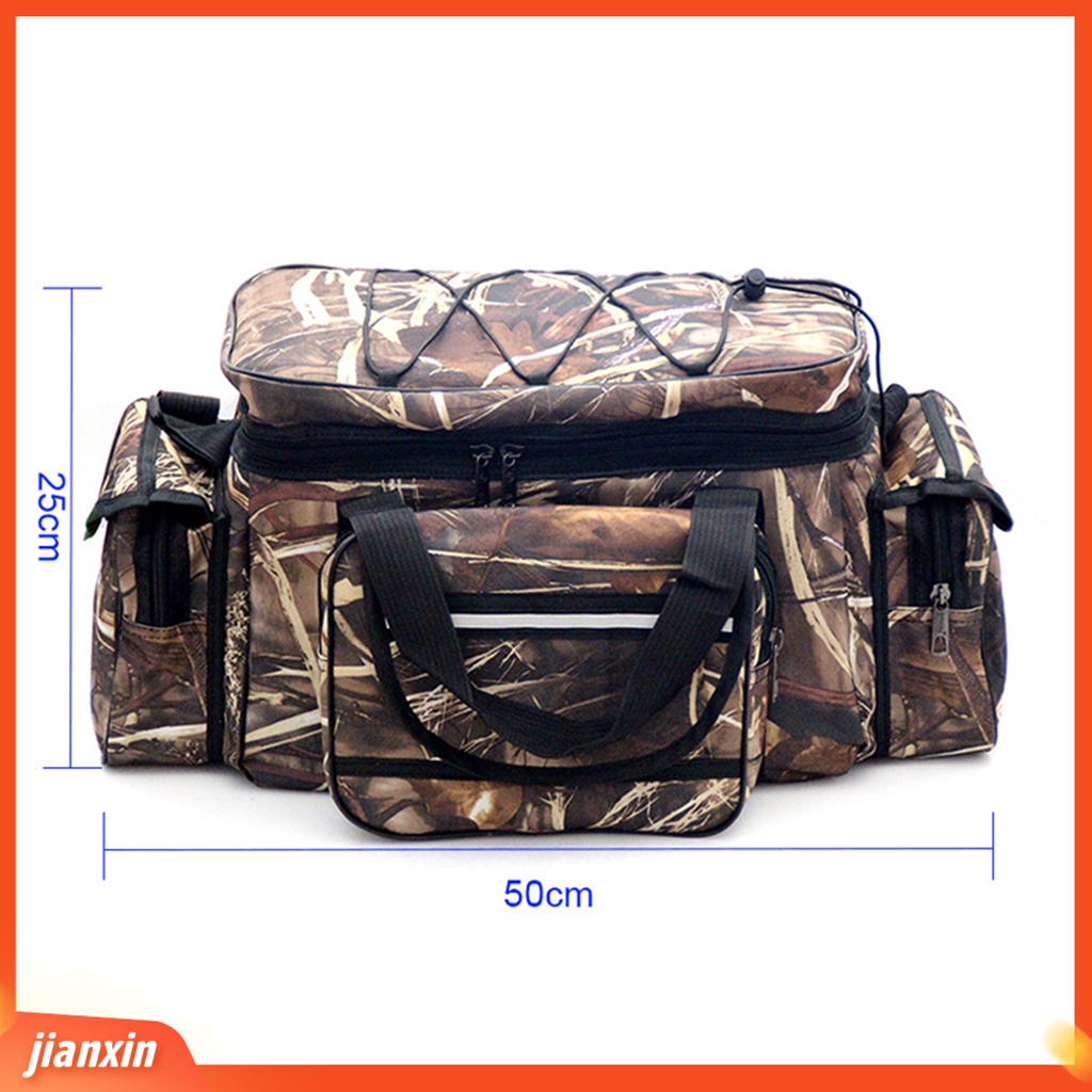 (In Stock) Tas Pancing Adjustable Anti Gores Multifungsi Bahu Selempang Pinggang Pack Ikan Lures Bag Untuk Outdoor