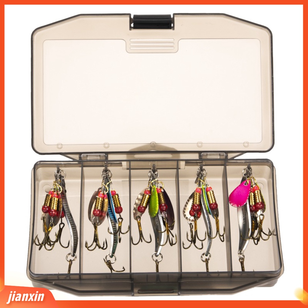 (In Stock) 21Pcs Faux Lure Set Palsu Berpayet Umpan Kit Dengan Kait Tajam Kotak Penyimpanan Outdoor Fishing Tackle