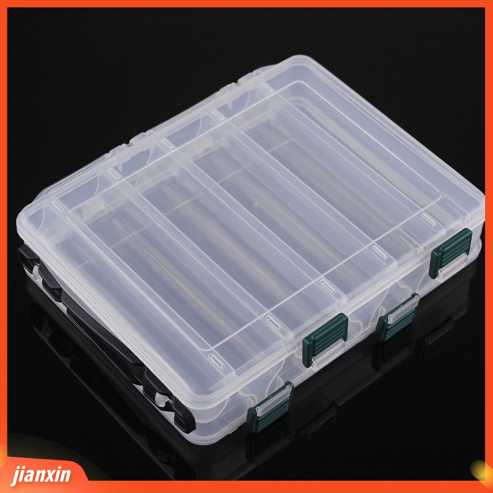 (In Stock) Double Layers Fish Lure Bait Hook Tackle Box Tempat Penyimpanan Alat Pancing Wadah