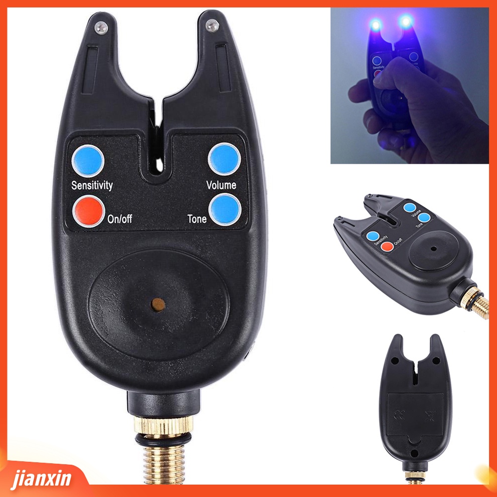 (In Stock) Alarm Gigitan Pancing Malam Luar Ruangan Sound Alert Lampu Indikator LED Alat Bantu