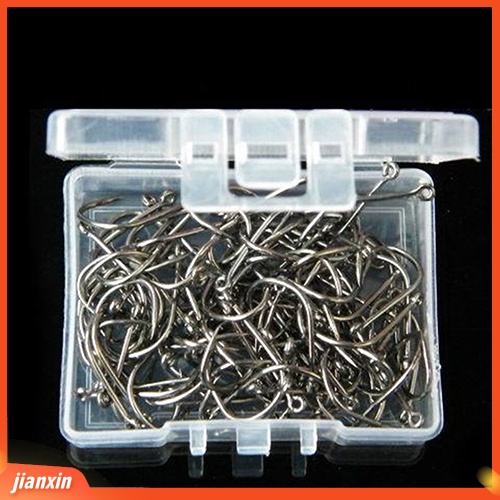 (In Stock) 1000pcs 10ukuran Umpan Ikan Pancing Diasah Hook Fishhook Tackle Jig Dengan Kotak