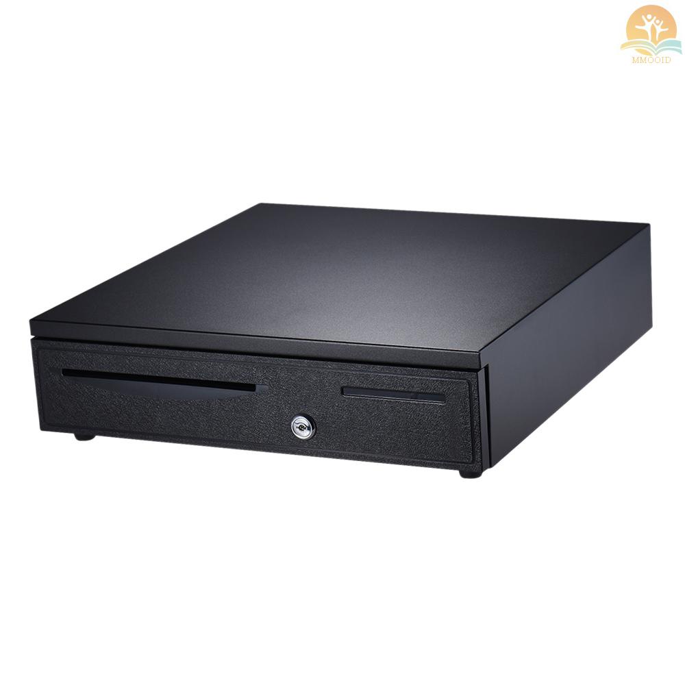 In Stock Heavy Duty Electronic Cash Drawer Box Case Storage 5tagih 5tray Koin Cek Masuk Support Buka Manual Otomatis Key-lock RJ11 Untuk Printer Epson Star POS Mesin Kasir Uang - Coin