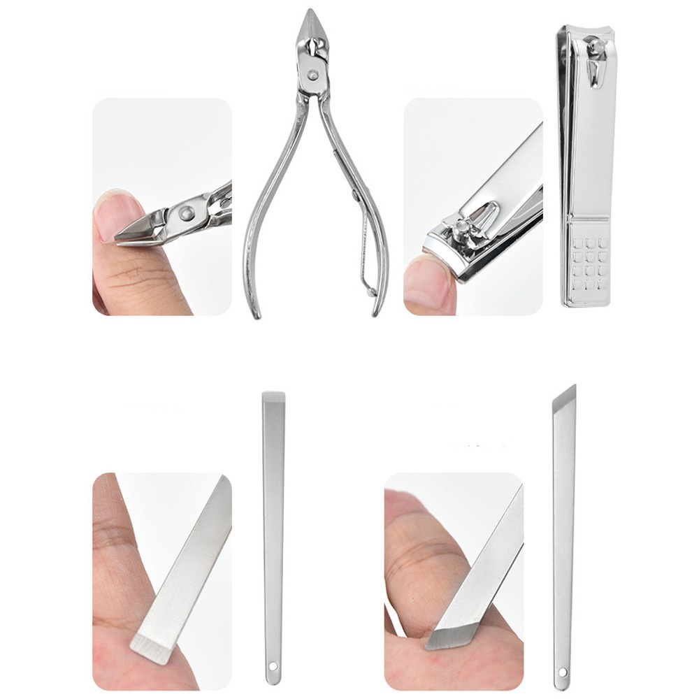 Gunting Kuku Set 19 in 1 Manicure Set 19 in 1 Perawatan Kuku / Nail Art Set Gunting Kuku / alat Manicure Pedicure Set