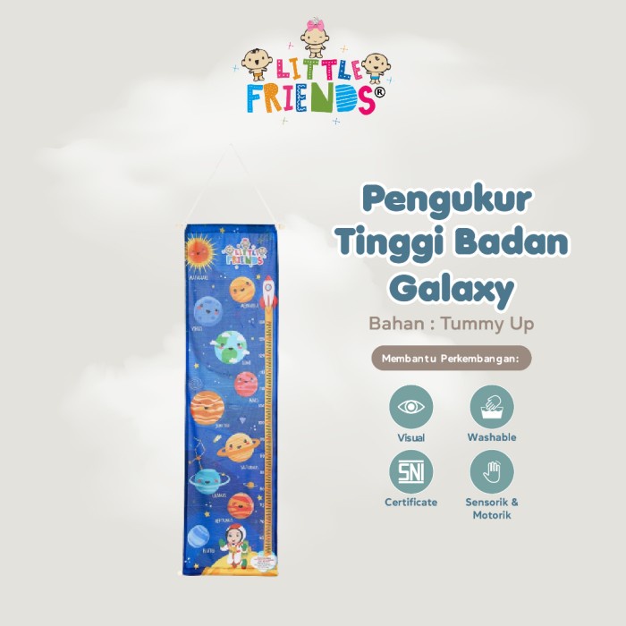 LITTLE FRIENDS Pengukur Tinggi Badan Anak Mainan Edukatif