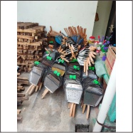 SEKOP/ KREYENG / ESRENG / SENGGRONG PASIR TANGKAI PENDEK SAMBUNG BAJA ALAT BONGKAR MUAT PASIR AAT SE