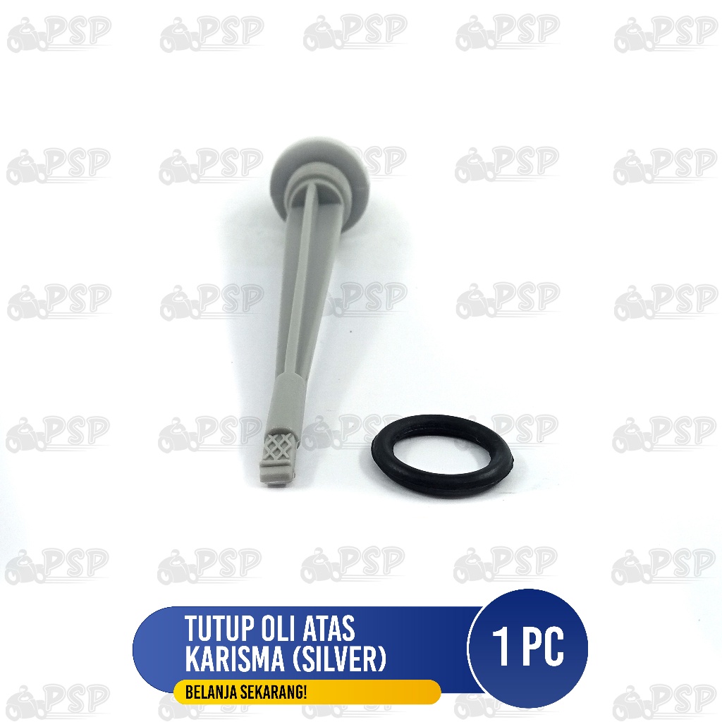 Tutup Oli Atas Karisma / Kirana (SILVER) - Penutup Colokan Oli Oil Mesin + Seal Sil Oring O Ring Hon