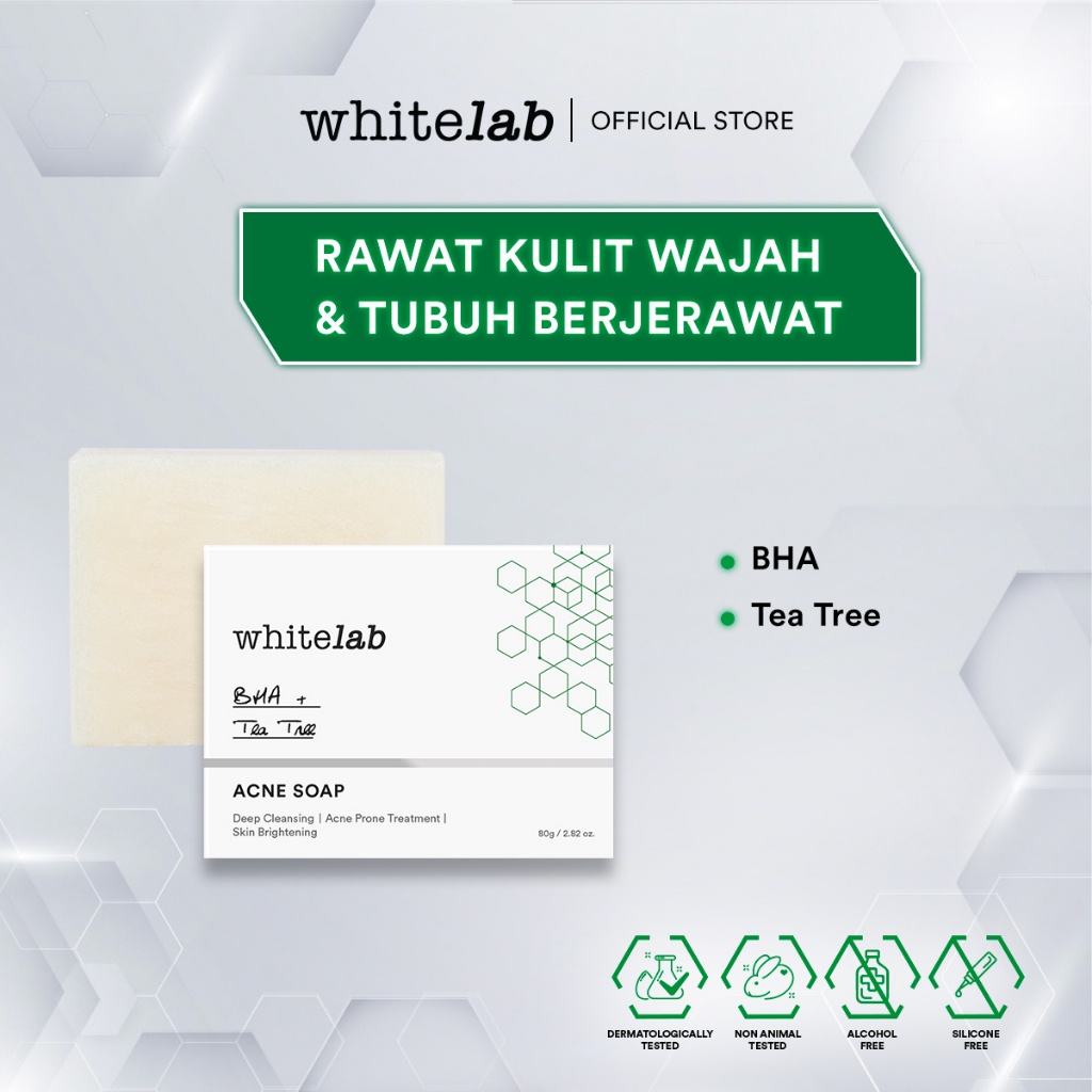 RADYSA - Whitelab Acne Soap - Sabun Wajah Dan Badan Untuk Kulit Berjerawat