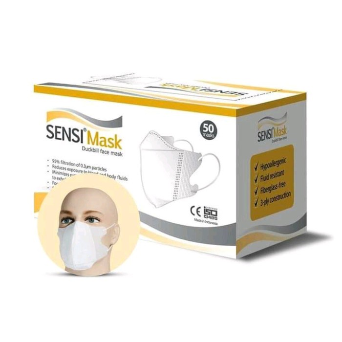 Masker Sensi Duckbil isi 50 Masker Sensi