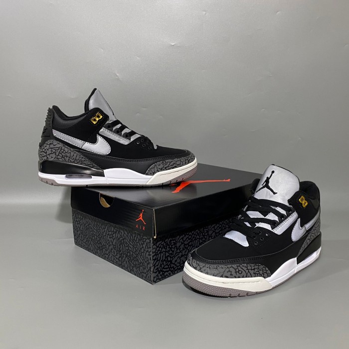 Sepatu Air Jordan 3 Tinker Black - Tinker Black, 39