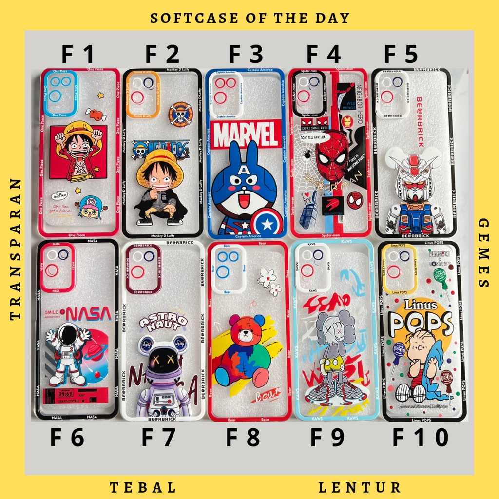 Softcase Karakter Casing Oppo A54 Case Murah 06