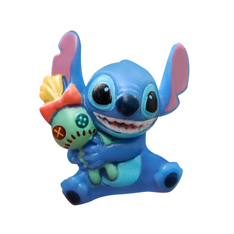 6pcs /Set Mainan Angka Lilo and stitch Tangan stitch Kartun Yang Indah Dengan Mainan model Coret