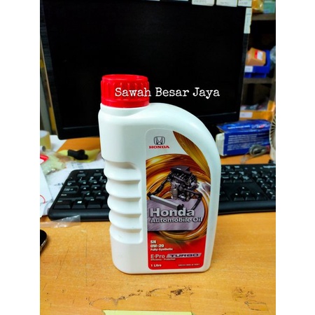Oli Mesin Mobil EPRO E-PRO TURBO 1 Liter 0W-20 Honda CRV Civic HRV Turbo - GARANSI ORIGINAL HONDA