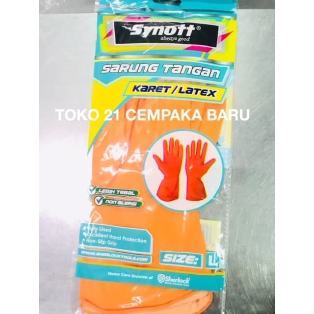 Synott Sarung Tangan Karet Latex Size L | Ukuran L Large Sherlock