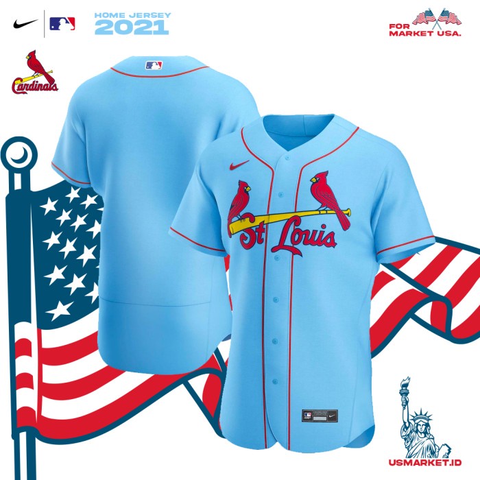 Kaos Jersey Nike Baseball MLB St Louis Cardinals Men Original - M