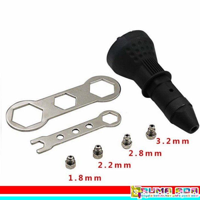 Adaptor Bor Rivet Adapter Gun Rivet Paku Keling Bor Konvert Rivet