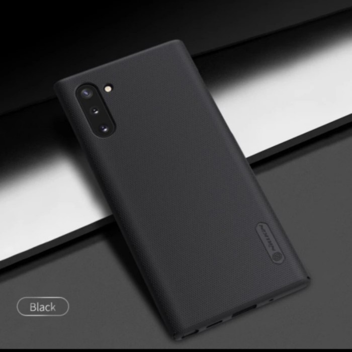 Samsung Note 10 Plus Case Nillkin Super Frosted Shield Hard case - Hitam, Note 10 Plus