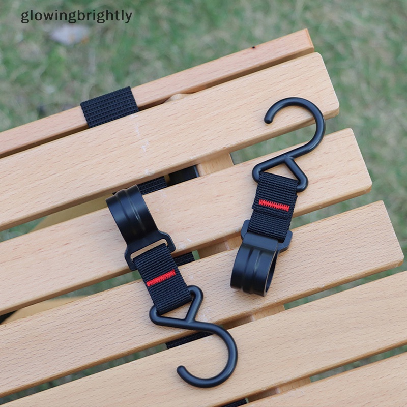 [glowingbrightly] 3/5pcs Outdoor Camping Moveable Hooks Detachable S-Shaped Hooks Alat Luar Ruangan TFX