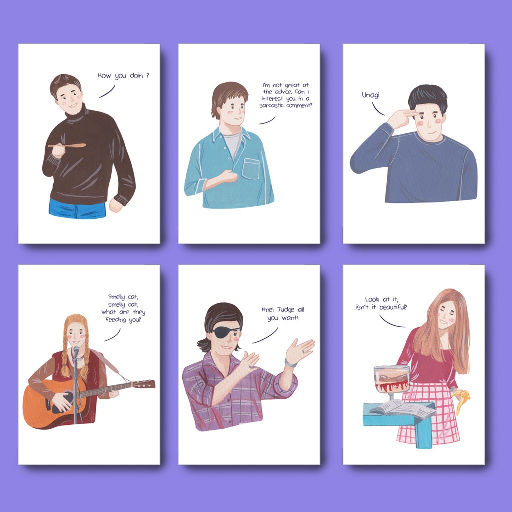 

Friends Postcard by STAMP AND PAPERS / Kartu Pos Friends Post Card Half Body Setengah Badan