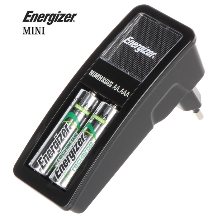 New Charger Baterai Energizer Mini + Baterai AAA 2pcs