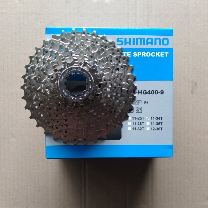 Sprocket Sproket Shimano 9 Speed ALIVIO HG400 11-34T Cassette