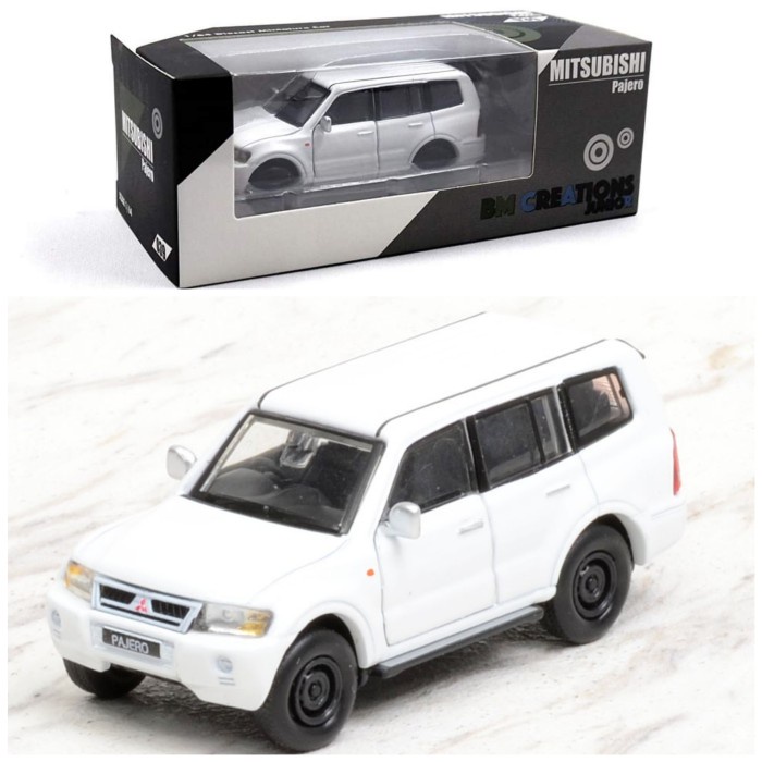 BM Creations 1/64 Mitsubishi Pajero 3rd Generation White