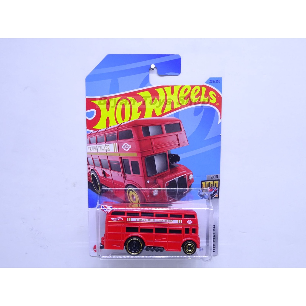 Hot Wheels Trouble Decker Merah London Bus