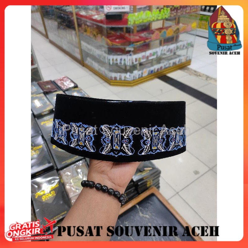 peci/SONGKOK beldu khas Aceh | peci etnik aceh