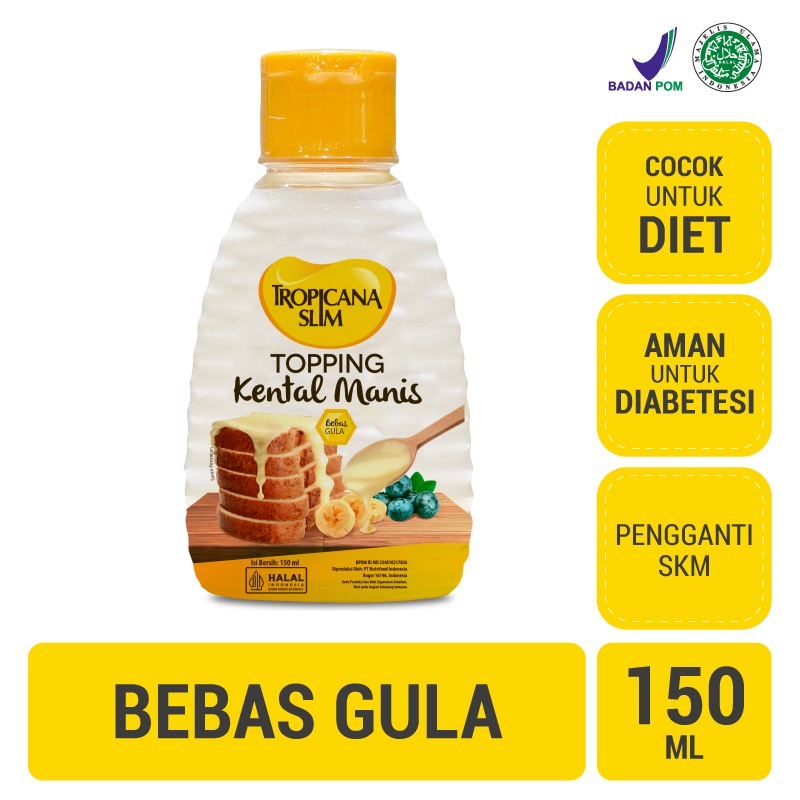 

Tropicana Slim Topping Kental Manis 150ml - Bebas Gula