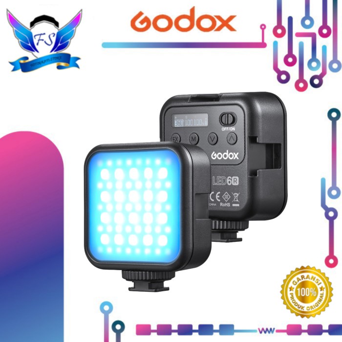 Godox LED6R Litemons RGB Pocket LED Video Light - Godox LED 6R