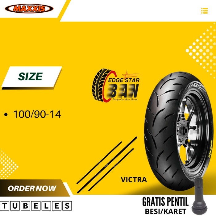 BAN MAXXIS VICTRA 100/90 Ring 14 Tubeless