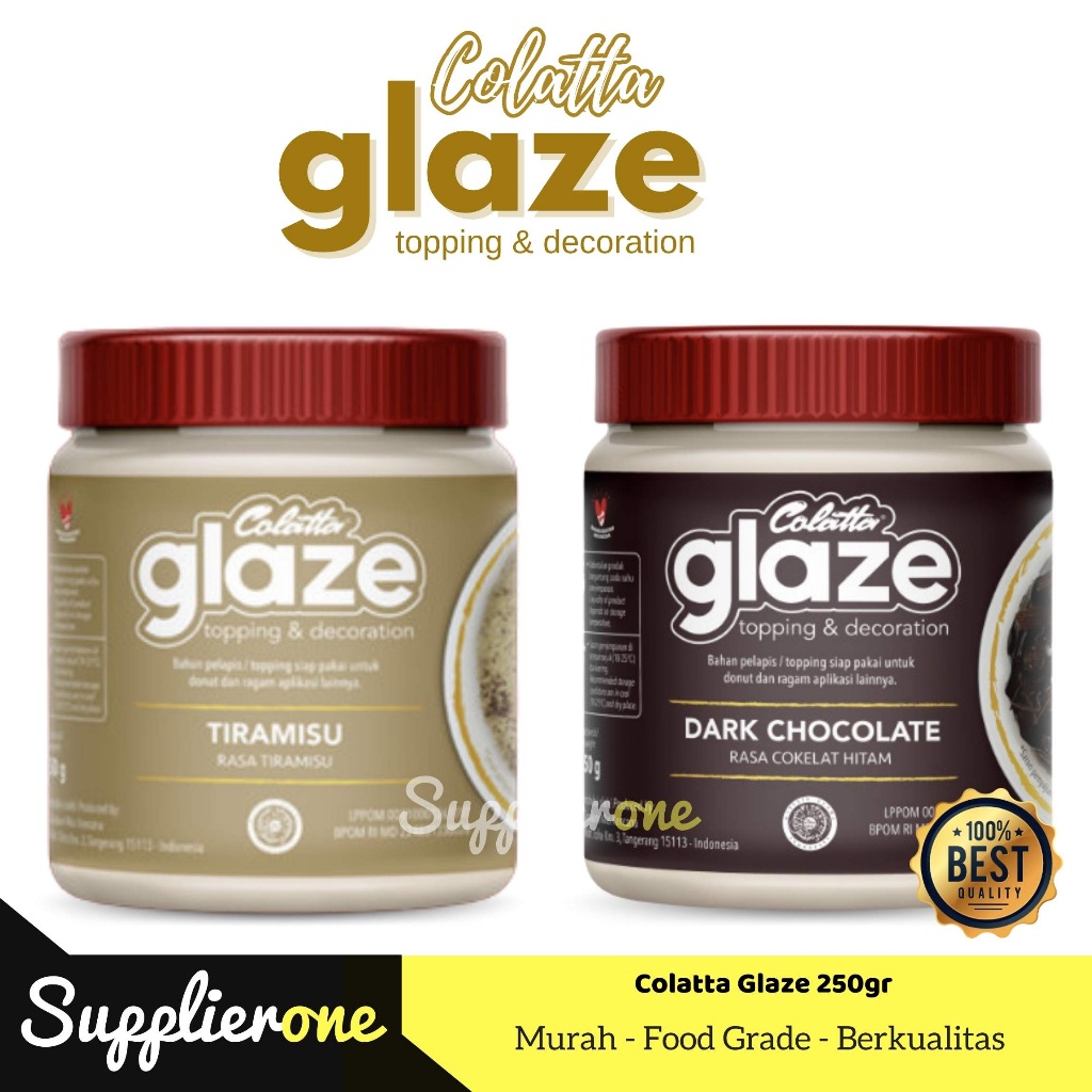 

Colatta Glaze / Selai Dark Cokelat 250gr / Selai Tiramisu 250gr / Selai Roti / Topping Selai Colatta Glaze