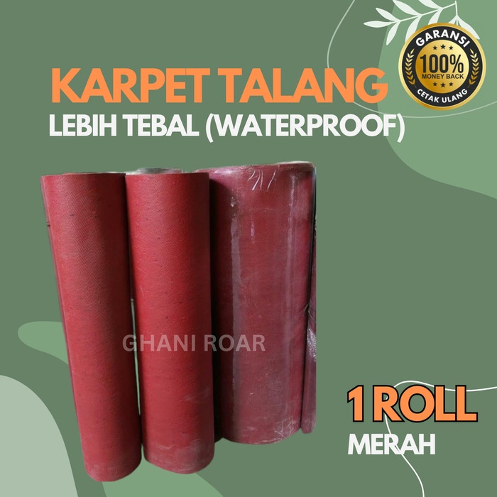 KARPET TALANG MERAH 1 roll lebar 60cm