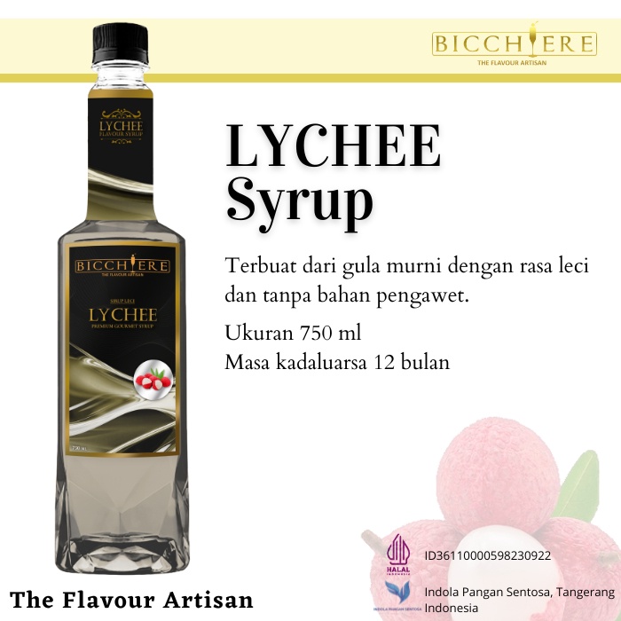 

Syrup Lychee Bichiere 750 ml - Sirup Minuman Rasa Leci