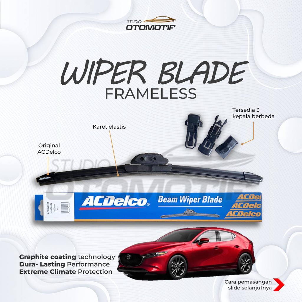 Wiper Mazda3 MAZDA 3 Hatchback 2019 Acdelco Beam Frameless