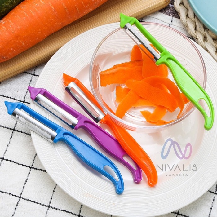 Peeler Alat Kupas Buah Kentang Lurus / Bulat / Serbaguna