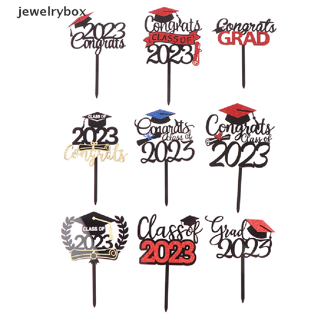 [jewelrybox] Akrilik Selamat Wisuda Untuk Murid Wisuda Pesta Dekorasi Kue Butik