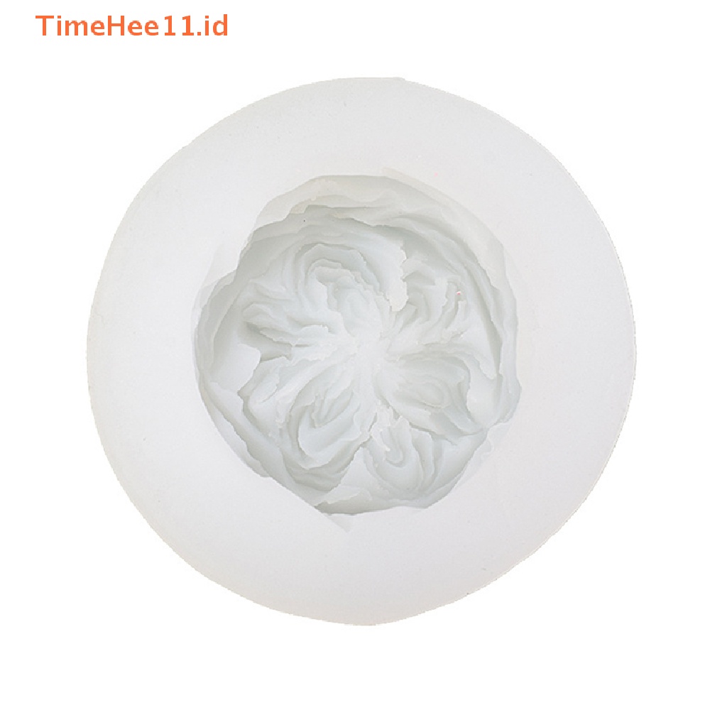 Timehee 1Pc Cetakan Silikon Mawar DIY Membuat Bunga Sabun Resin Mold Decor ID