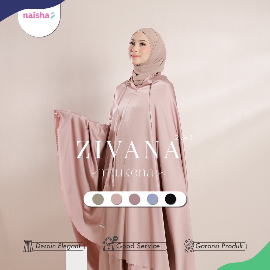 NAISHA OFFICIAL - Zivana Mukenah | Mukena Silk Mewah