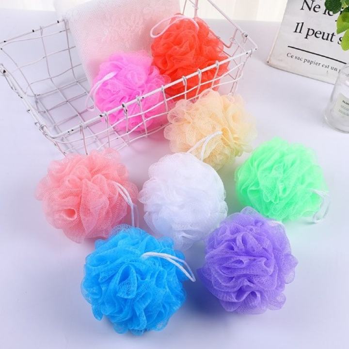 [ DBI ] Spons Jaring Mandi Shower Bath Puff Ball  Super Busa - Spon Pengangkat Daki Multicolor