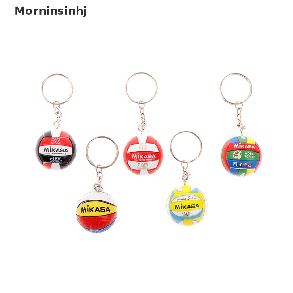 Mornin Beach Volleyball PVC Keychain Gantungan Kunci Chain Ring Bola Pantai Sepak Bola Key Ring id