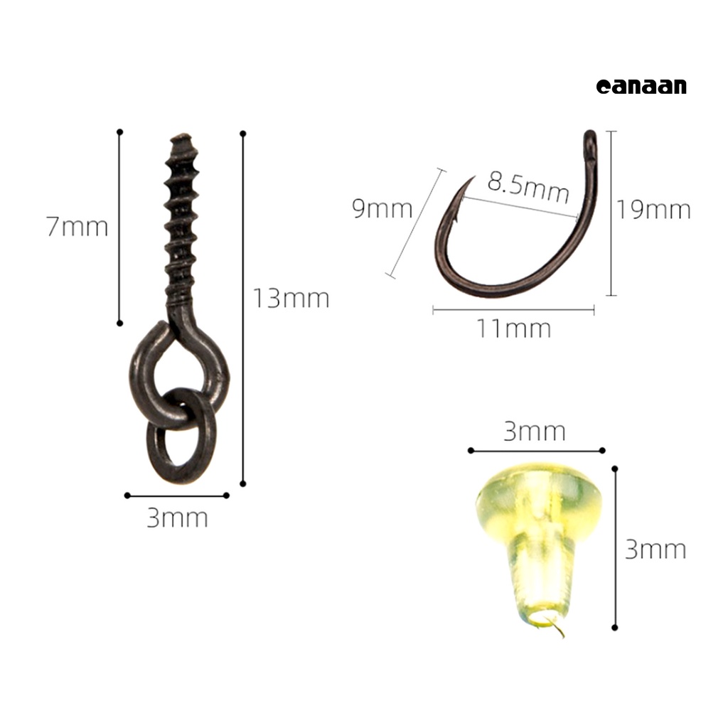 Cnn-30pcs/set Cincin Umpan Pancing Tahan Korosi Tahan Lama Swivel Tackle Untuk Ikan Gurame