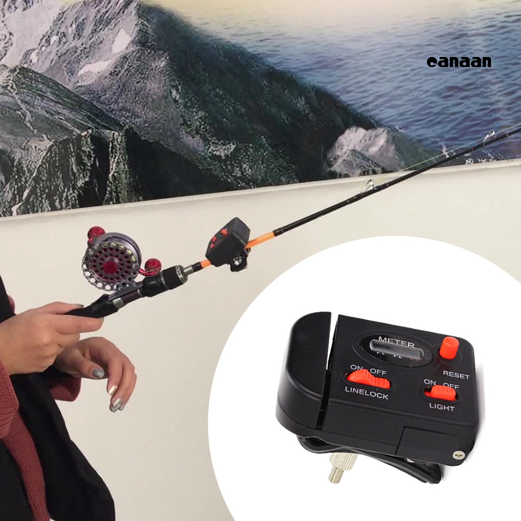 Cnn-fishing Line Counter Digital Display Kapasitas Garis Besar ABS Bantalan Kuat Pengukur Garis Berlampu Untuk Cumi