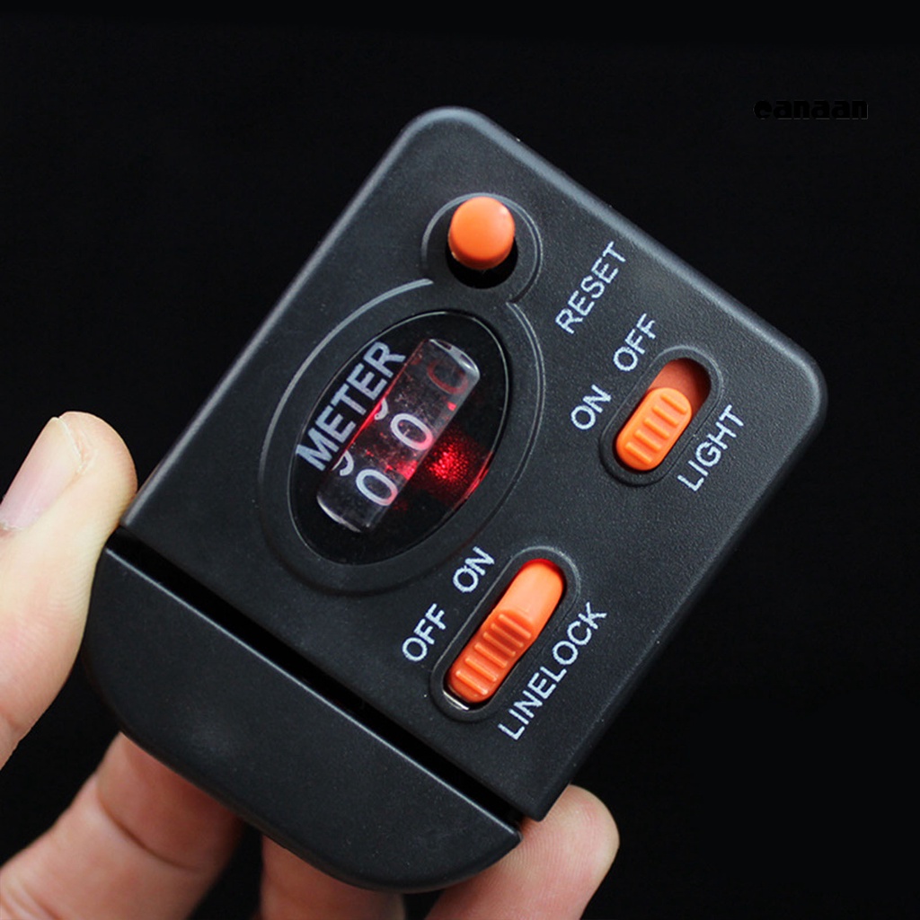 Cnn-fishing Line Counter Digital Display Kapasitas Garis Besar ABS Bantalan Kuat Pengukur Garis Berlampu Untuk Cumi