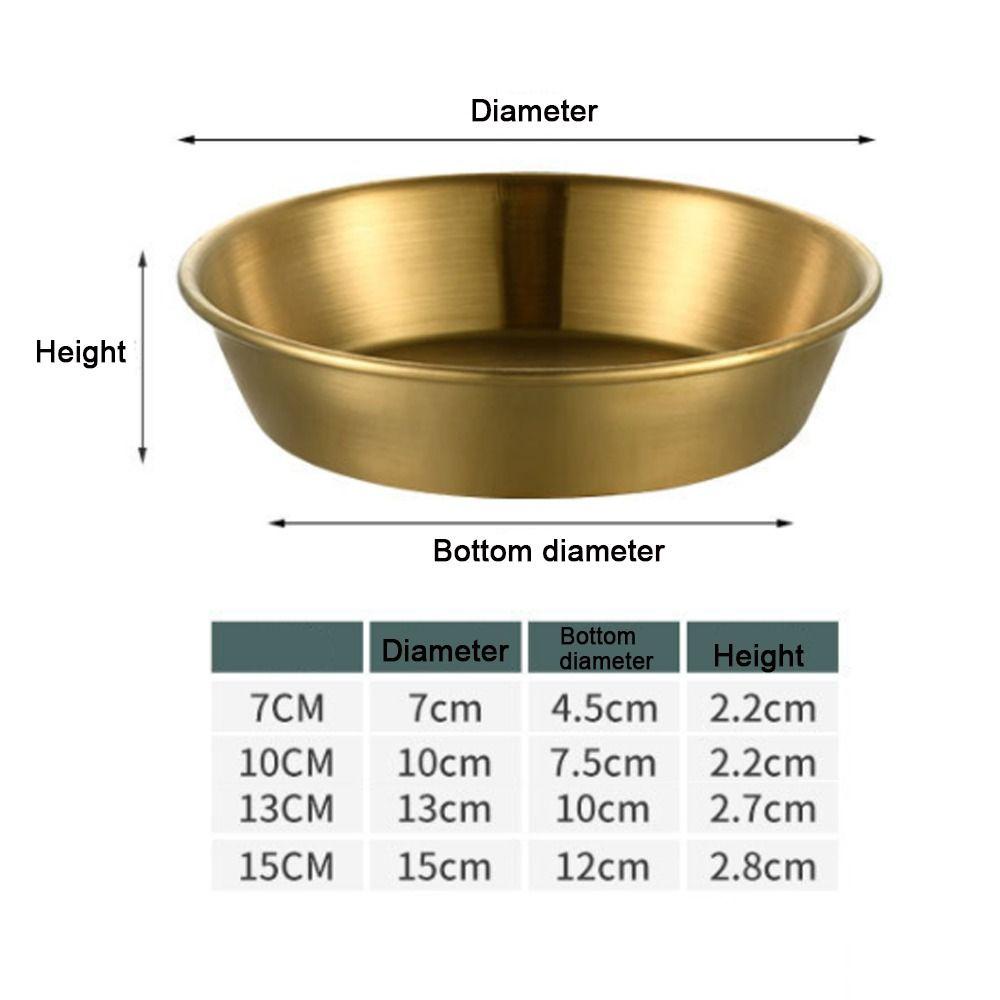 [Elegan] Sauce Cup Stainless Steel Barbecue Celup Restoran Sushi Vinegar Dishes Piring Piring Appetizer Disc