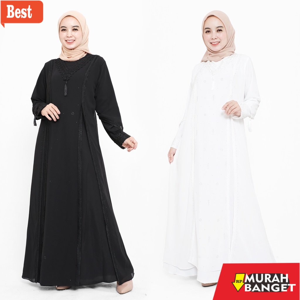 Gaya ala timur tengah di hari raya- Comera Fashion Baju Gamis Abaya Turkey Hitam Model Terbaru Abaya