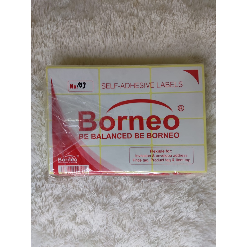 

Label Harga BORNEO No. 103