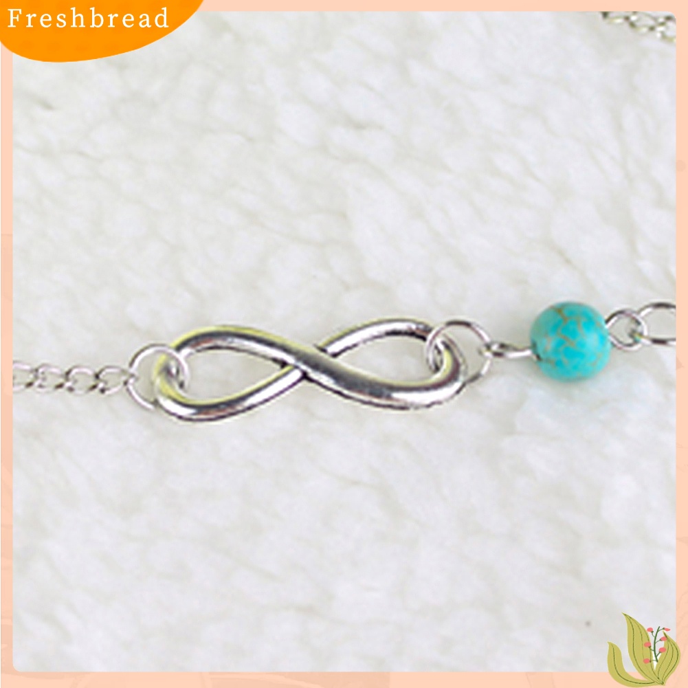 &lt; Freshbread &gt; Bohemian Bead Infinity Pesona Rantai Gelang Kaki Gelang Pantai Sandal Barefoot Jewelry