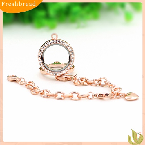 &lt; Freshbread &gt; 25mm ic Berlian Imitasi Hidup Memory Locket DIY Gelang Untuk Mengambang Charms