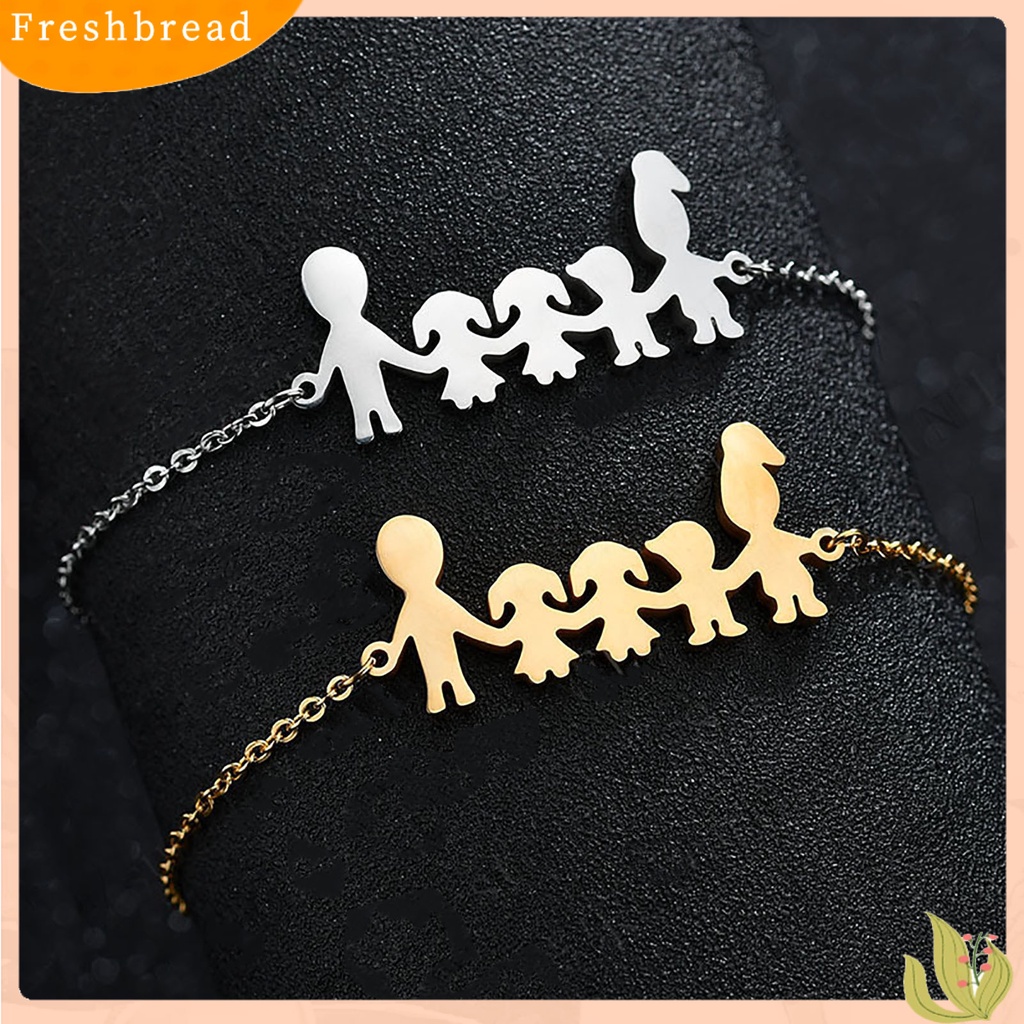 &lt; Freshbread &gt; Gelang Adjustable Anti Karat Hiasan Pergelangan Tangan Hangat Keluarga Kartun Dekorasi Gelang Untuk Hadiah